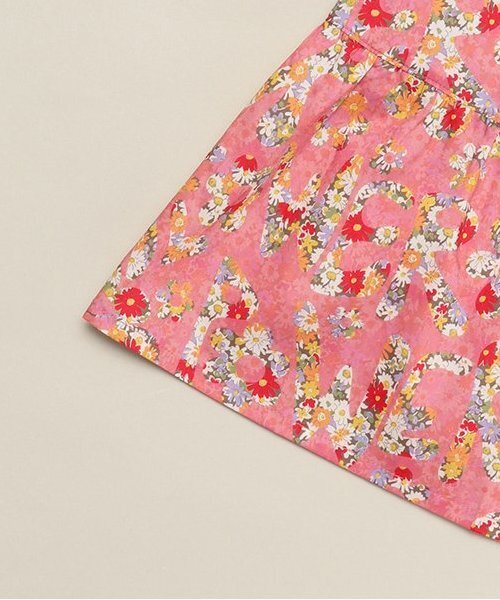 sense of wonder（センスオブワンダー）の「FLOWER POWERワンピース（シャツワンピース・キッズ・ネイビー/ピンク・90cm/100cm/110cm/120cm/130cm）」の6枚目の写真