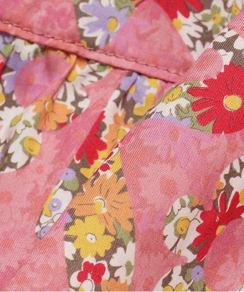 sense of wonder（センスオブワンダー）の「FLOWER POWERワンピース（シャツワンピース・キッズ・ネイビー/ピンク・90cm/100cm/110cm/120cm/130cm）」の7枚目の写真
