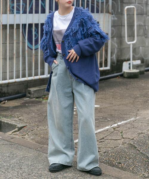 セール】ジャガードフリンジカーディガン（カーディガン/ボレロ）｜KBF