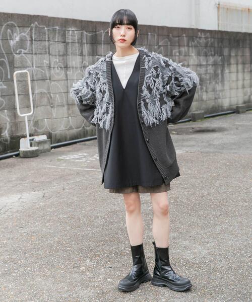 JUNYA WATANABE フリンジカーディガン JUNYA WATANABE フリンジ