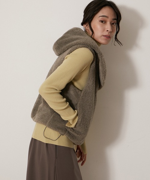 NERGY(ナージー)の「フェイクファーベスト(その他アウター・レディース・ホワイト/ベージュ系その他・FREE)」の18枚目の写真