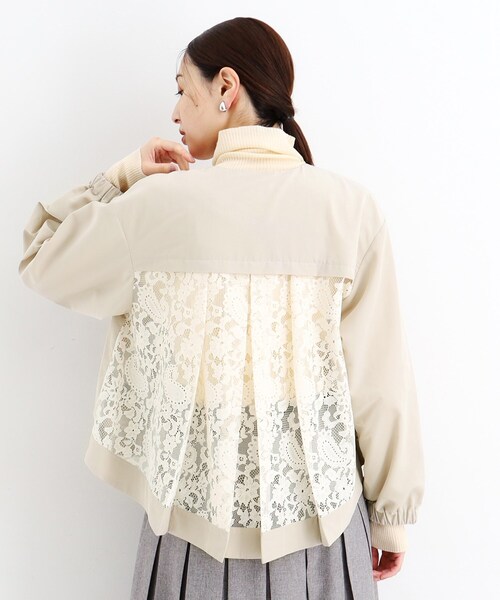 Sov. ソブ リーフレースブルゾン レース ブルゾン オフ Sov.（ソブ）の「リーフレースブルゾン（ブルゾン）」 - WEAR