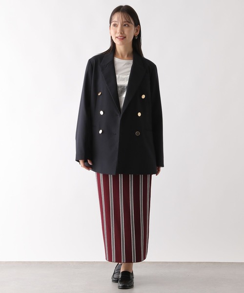 LEPSIM(レプシィム)の「Wブレストブレザー 130060(テーラードジャケット・レディース・ダークネイビー・FREE)」の3枚目の写真