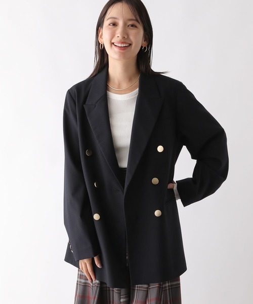 LEPSIM(レプシィム)の「Wブレストブレザー 130060(テーラードジャケット・レディース・ダークネイビー・FREE)」の5枚目の写真