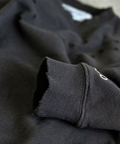 BIG FIELD（ビッグフィールド）の「無地ダメージスウェット（スウェット・キッズ・チャコール/ピンク/キャメル・90/100/110/120/130/140/150）」の5枚目の写真