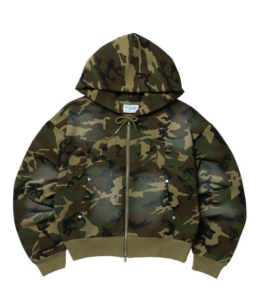 新色追加【sqnz（エスキュンズ）】sqnz washed wappen zip p/k