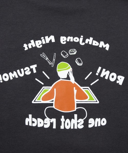 modem design（モデムデザイン）の「MODEM DESIGN/モデムデザイン　スウェットクルー -麻雀おじさん-（スウェット・メンズ・チャコールグレー/アイボリー・LARGE/X-LARGE/MEDIUM）」の11枚目の写真