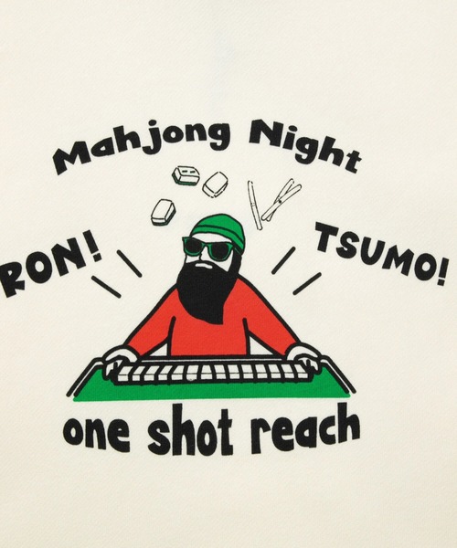 modem design（モデムデザイン）の「MODEM DESIGN/モデムデザイン　スウェットクルー -麻雀おじさん-（スウェット・メンズ・チャコールグレー/アイボリー・LARGE/X-LARGE/MEDIUM）」の13枚目の写真