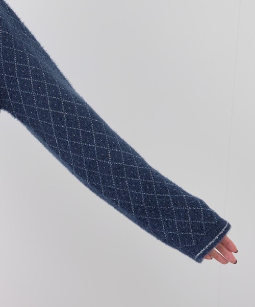 ROPE' PICNIC(ロペピクニック)の「金ボタンフェザーラメニットカーディガン(カーディガン/ボレロ・レディース・イエロー系その他3/キナリ/ブルー系その他・38)」の15枚目の写真