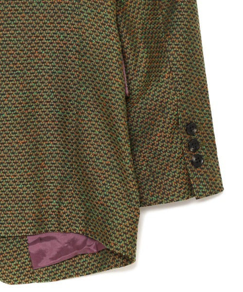 Needles（ニードルス）の「NEEDLES(ニードルズ) 2B Jacket - C/PE Geometric Jq.（テーラードジャケット・メンズ・グリーン系その他/オレンジ系その他・S/XS）」の6枚目の写真