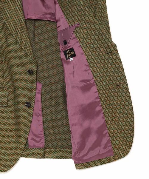 Needles（ニードルス）の「NEEDLES(ニードルズ) 2B Jacket - C/PE Geometric Jq.（テーラードジャケット・メンズ・グリーン系その他/オレンジ系その他・S/XS）」の7枚目の写真