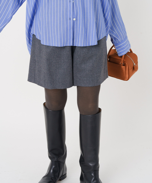 IENA(イエナ)の「ウォッシャブルウールショートパンツ(その他パンツ・レディース・チャコールグレー/ブラック・36/38)」の6枚目の写真
