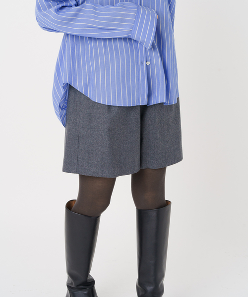 IENA(イエナ)の「ウォッシャブルウールショートパンツ(その他パンツ・レディース・チャコールグレー/ブラック・36/38)」の7枚目の写真