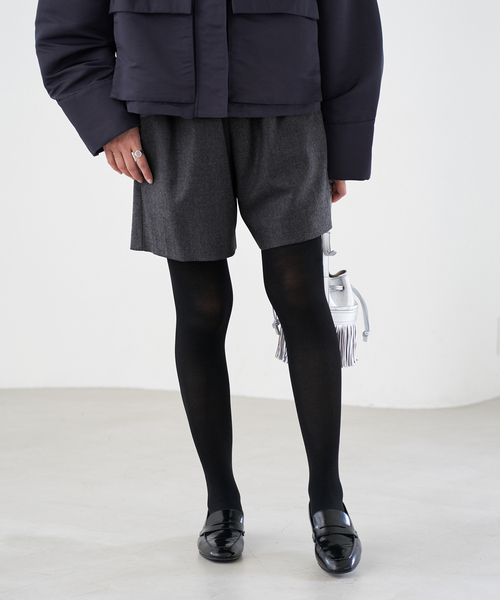 IENA(イエナ)の「ウォッシャブルウールショートパンツ(その他パンツ・レディース・チャコールグレー/ブラック・36/38)」の13枚目の写真