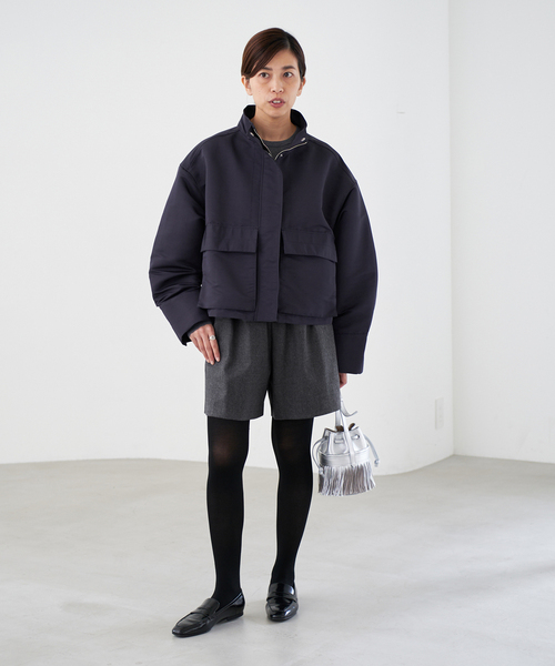 IENA(イエナ)の「ウォッシャブルウールショートパンツ(その他パンツ・レディース・チャコールグレー/ブラック・36/38)」の16枚目の写真
