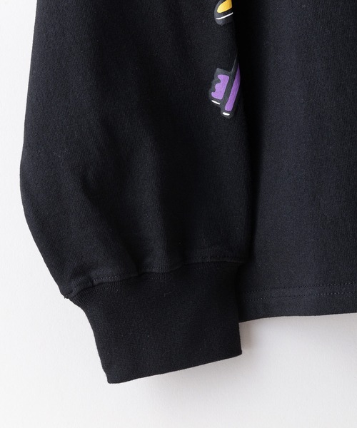 UNIIT(ユニット)の「【DESERT SPORTSWEAR/デザートスポーツウェア】ビックシルエット 袖プリント グラフィック ロンT(Tシャツ/カットソー・メンズ・ブラック/パープル/ホワイト・X-LARGE/LARGE/MEDIUM)」の8枚目の写真
