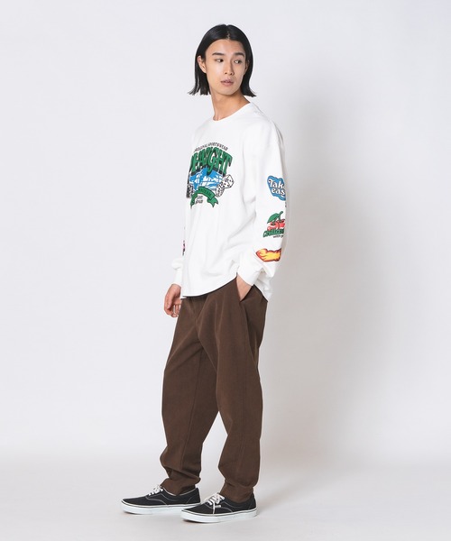 UNIIT(ユニット)の「【DESERT SPORTSWEAR/デザートスポーツウェア】ビックシルエット 袖プリント グラフィック ロンT(Tシャツ/カットソー・メンズ・ブラック/パープル/ホワイト・X-LARGE/LARGE/MEDIUM)」の18枚目の写真