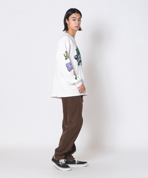 UNIIT(ユニット)の「【DESERT SPORTSWEAR/デザートスポーツウェア】ビックシルエット 袖プリント グラフィック ロンT(Tシャツ/カットソー・メンズ・ブラック/パープル/ホワイト・X-LARGE/LARGE/MEDIUM)」の20枚目の写真