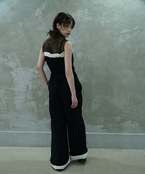 aimoha（アイモハ）の「【moyo】ロールアップデザインロンパース（サロペット/オーバーオール・レディース・ブラック/ダークグレー・SMALL/MEDIUM）」の15枚目の写真