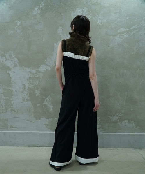 aimoha（アイモハ）の「【moyo】ロールアップデザインロンパース（サロペット/オーバーオール・レディース・ブラック/ダークグレー・SMALL/MEDIUM）」の17枚目の写真