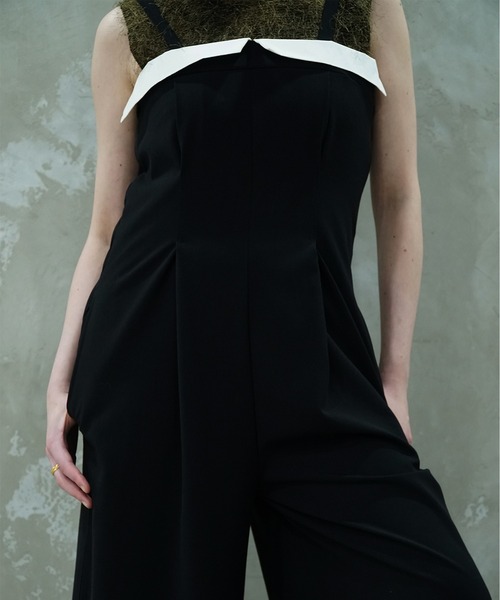 aimoha（アイモハ）の「【moyo】ロールアップデザインロンパース（サロペット/オーバーオール・レディース・ブラック/ダークグレー・SMALL/MEDIUM）」の12枚目の写真