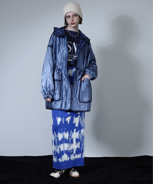 CREOLME（クレオルム）の「(CREOLME)ミリタリーライクキルトコート（その他アウター・レディース・カーキ/ブルー・FREE）」の10枚目の写真