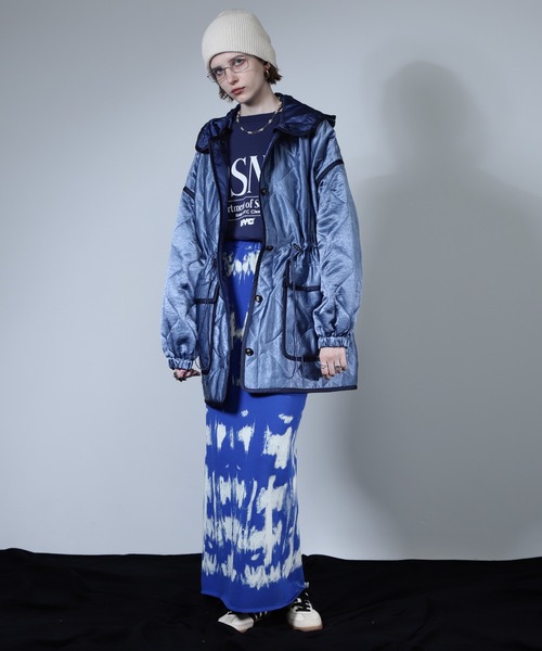 CREOLME（クレオルム）の「(CREOLME)ミリタリーライクキルトコート（その他アウター・レディース・カーキ/ブルー・FREE）」の11枚目の写真