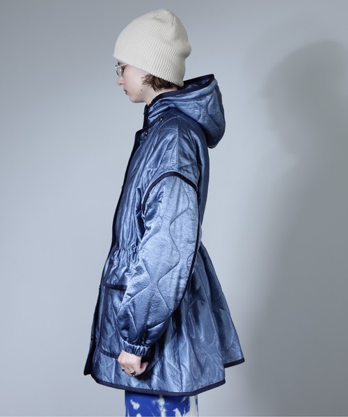 CREOLME（クレオルム）の「(CREOLME)ミリタリーライクキルトコート（その他アウター・レディース・カーキ/ブルー・FREE）」の16枚目の写真