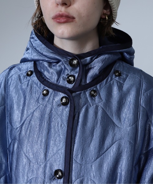 CREOLME（クレオルム）の「(CREOLME)ミリタリーライクキルトコート（その他アウター・レディース・カーキ/ブルー・FREE）」の18枚目の写真