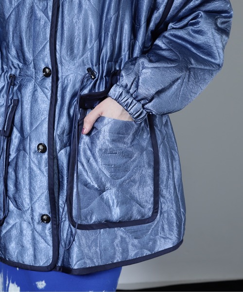 CREOLME（クレオルム）の「(CREOLME)ミリタリーライクキルトコート（その他アウター・レディース・カーキ/ブルー・FREE）」の20枚目の写真