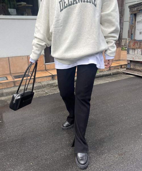 タグ無し未使用　ジャーナルスタンダード　ウールライクハリヌキ微フレアパンツ ウールライクハリヌキ微フレアパンツ（その他パンツ）｜JOURNAL