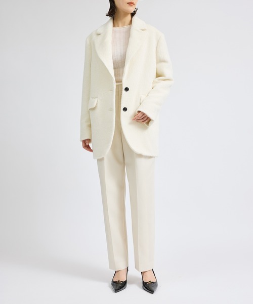 ROPE'(ロペ)の「シャギージャケット(テーラードジャケット・レディース・オフホワイト・36/38)」の10枚目の写真