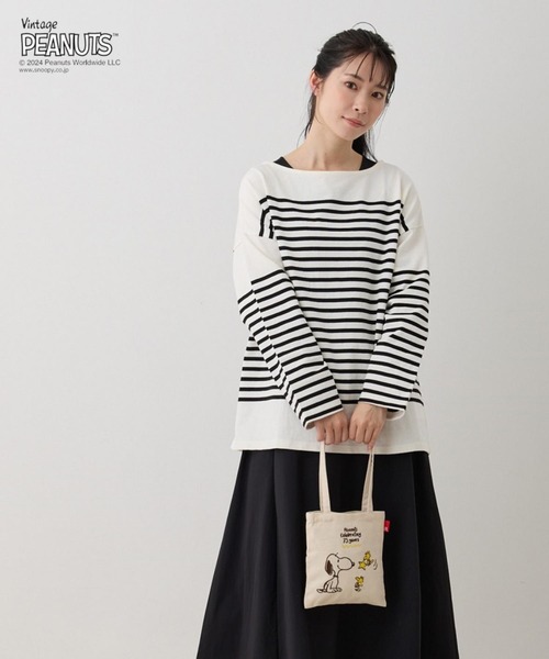 Vintage PEANUTS(ビンテージピーナッツ)の「【PEANUTSコミック誕生75周年記念商品】ルートート / SNOOPY IP.ベビールー.Peanuts-9L(トートバッグ・レディース・ピンク/ラベンダー/ベージュ/ブルー/アイボリー・FREE)」の21枚目の写真