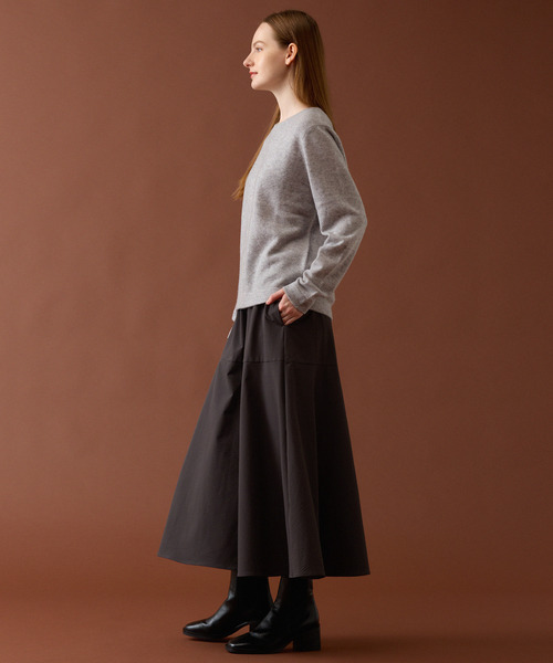 Lourmarin（ルールマラン）の「【LOURMARIN】カシミヤクルーネックPO（ニット/セーター・レディース・オフホワイト/モカ/ラベンダー/ライトグレー・FREE）」の5枚目の写真