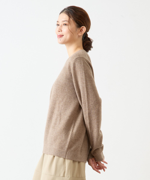 Lourmarin（ルールマラン）の「【LOURMARIN】カシミヤクルーネックPO（ニット/セーター・レディース・オフホワイト/モカ/ラベンダー/ライトグレー・FREE）」の12枚目の写真