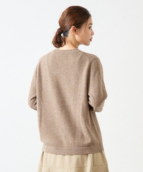 Lourmarin（ルールマラン）の「【LOURMARIN】カシミヤクルーネックPO（ニット/セーター・レディース・オフホワイト/モカ/ラベンダー/ライトグレー・FREE）」の13枚目の写真