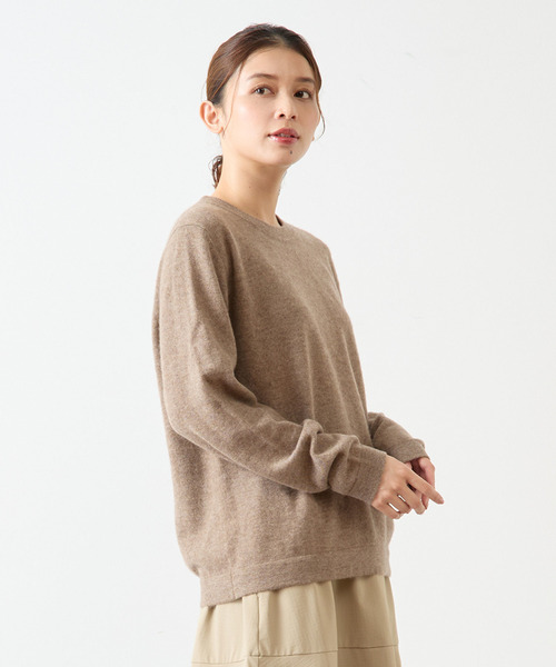 Lourmarin（ルールマラン）の「【LOURMARIN】カシミヤクルーネックPO（ニット/セーター・レディース・オフホワイト/モカ/ラベンダー/ライトグレー・FREE）」の15枚目の写真