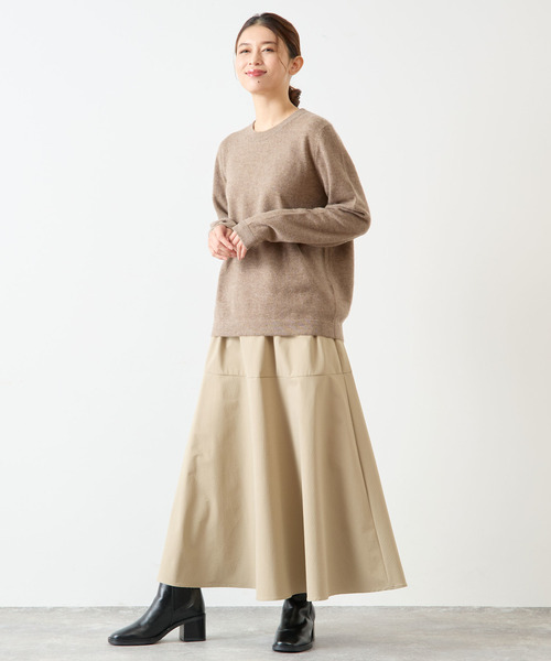 Lourmarin（ルールマラン）の「【LOURMARIN】カシミヤクルーネックPO（ニット/セーター・レディース・オフホワイト/モカ/ラベンダー/ライトグレー・FREE）」の16枚目の写真