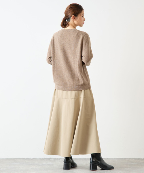 Lourmarin（ルールマラン）の「【LOURMARIN】カシミヤクルーネックPO（ニット/セーター・レディース・オフホワイト/モカ/ラベンダー/ライトグレー・FREE）」の17枚目の写真