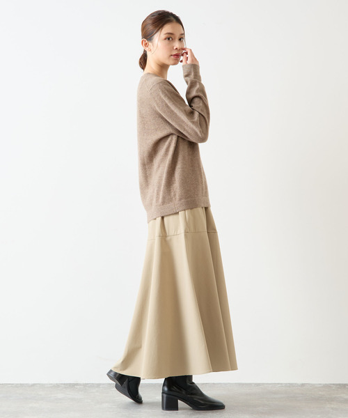 Lourmarin（ルールマラン）の「【LOURMARIN】カシミヤクルーネックPO（ニット/セーター・レディース・オフホワイト/モカ/ラベンダー/ライトグレー・FREE）」の18枚目の写真