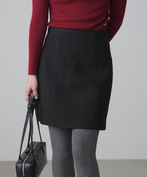 FREE'S MART（フリーズマート）の「◆メルトンタイトミニスカート（スカート・レディース・ブラック/ブラウン系その他/グレー・SMALL/MEDIUM/X-SMALL）」の14枚目の写真