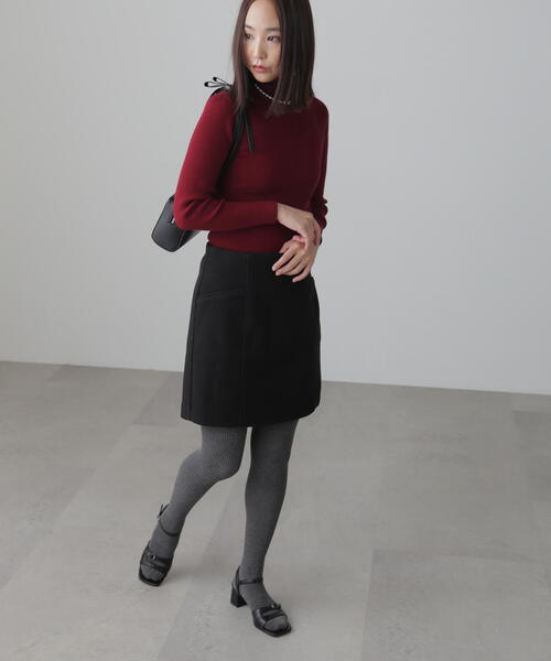 FREE'S MART（フリーズマート）の「◆メルトンタイトミニスカート（スカート・レディース・ブラック/ブラウン系その他/グレー・SMALL/MEDIUM/X-SMALL）」の22枚目の写真
