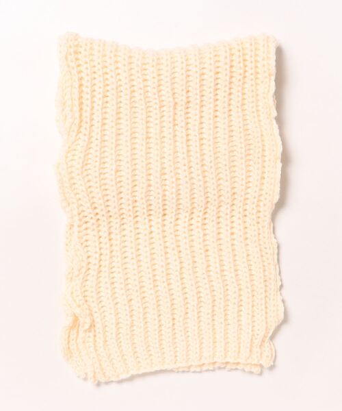 VIBGYOR Women(ヴィブジョー ウィメン)の「【urge select】リブ編み 無地 ローゲージ ニットマフラー(マフラー・レディース・オフホワイト/グレー/ブラック/ピンク/レッド/イエロー/ブラウン・FREE)」の10枚目の写真