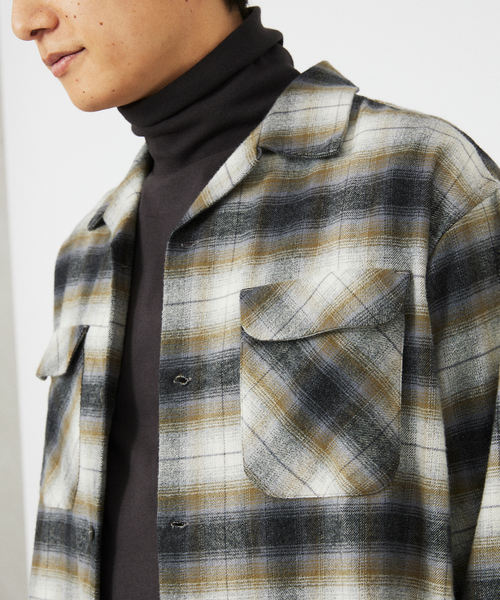 JOURNAL STANDARD relume（ジャーナルスタンダード　レリューム）の「レイヤードラウンド タートルネック ロングスリーブTシャツ（Tシャツ/カットソー・メンズ・チャコールグレー/ホワイト・MEDIUM/LARGE）」の21枚目の写真