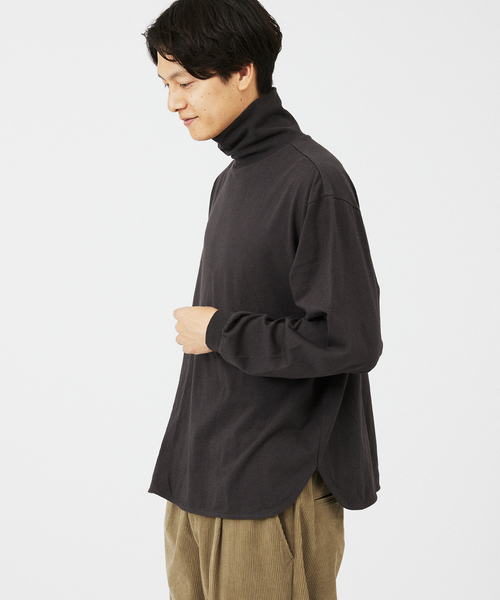 JOURNAL STANDARD relume（ジャーナルスタンダード　レリューム）の「レイヤードラウンド タートルネック ロングスリーブTシャツ（Tシャツ/カットソー・メンズ・チャコールグレー/ホワイト・MEDIUM/LARGE）」の17枚目の写真