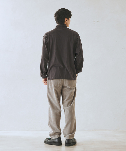 JOURNAL STANDARD relume（ジャーナルスタンダード　レリューム）の「レイヤードラウンド タートルネック ロングスリーブTシャツ（Tシャツ/カットソー・メンズ・チャコールグレー/ホワイト・MEDIUM/LARGE）」の11枚目の写真