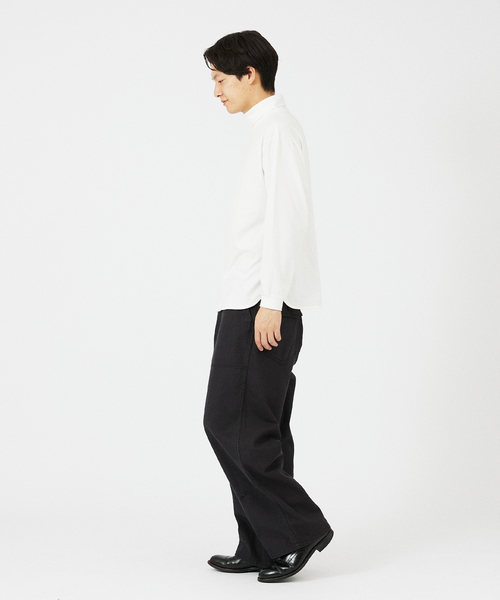 JOURNAL STANDARD relume（ジャーナルスタンダード　レリューム）の「レイヤードラウンド タートルネック ロングスリーブTシャツ（Tシャツ/カットソー・メンズ・チャコールグレー/ホワイト・MEDIUM/LARGE）」の5枚目の写真