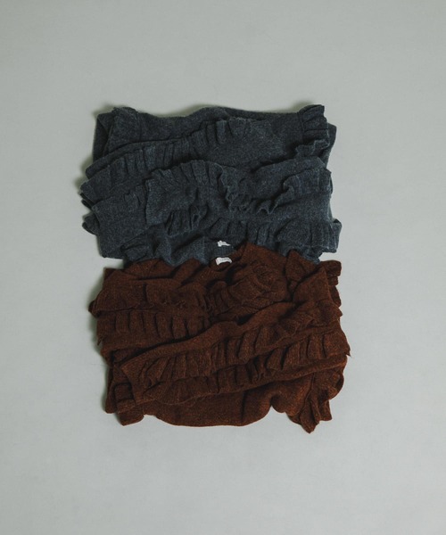 LAATO（ラート）の「frill frill knit（ニット/セーター・レディース・ブラウン/ダークグレー・FREE）」の20枚目の写真