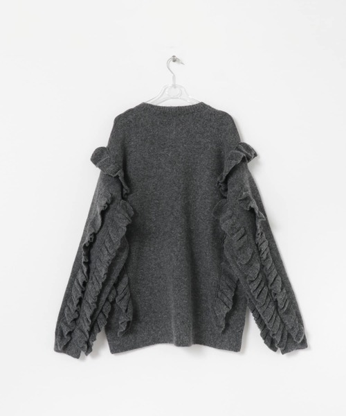 LAATO（ラート）の「frill frill knit（ニット/セーター・レディース・ブラウン/ダークグレー・FREE）」の22枚目の写真