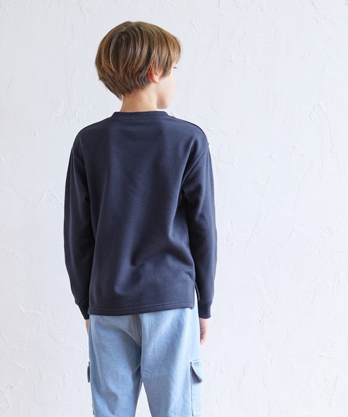 coca（coca）（コカ）の「【WEB限定セール】キッズ プリントスウェット（スウェット・キッズ・オレンジ/ネイビー/ブラック・120/140/150/130）」の6枚目の写真